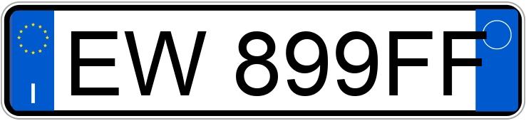 Numer rejestracyjny EW899FF posiada AUDI S3