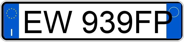 Numer rejestracyjny EW939FP posiada AUDI A1-S1