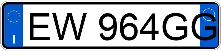 Numer rejestracyjny EW964GG posiada LANCIA Ypsilon 3a serie Numer rejestracyjny EW964GG posiada LANCIA Ypsilon 3a serie