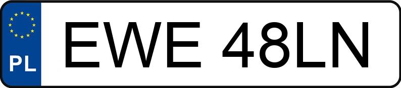 Numer rejestracyjny EWE 48LN posiada AUDI A3 1.6 TDi DPF MR`09 E4 8P Ambiente - EWE48LN