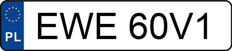 Numer rejestracyjny EWE 60V1 posiada OPEL Astra Classic II 1.4 MR`04 E4 Astra Classic II 1.4 MR`04 E4 - EWE60V1