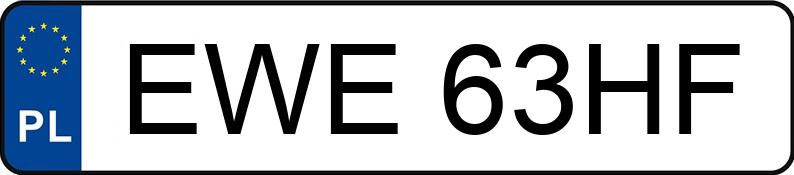 Numer rejestracyjny EWE 63HF posiada BMW 316 - EWE63HF Numer rejestracyjny EWE 63HF posiada BMW 316 - EWE63HF