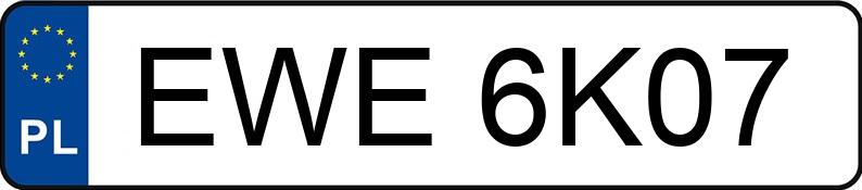 Numer rejestracyjny EWE 6K07 posiada FIAT TIPO - EWE6K07