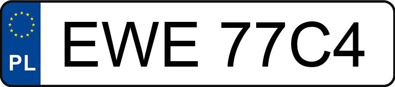Numer rejestracyjny EWE 77C4 posiada AUDI A3 - EWE77C4 Numer rejestracyjny EWE 77C4 posiada AUDI A3 - EWE77C4
