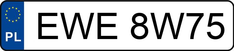 Numer rejestracyjny EWE 8W75 posiada MERCEDES-BENZ C 220 CDI MR`07 E4 204 Classic - EWE8W75