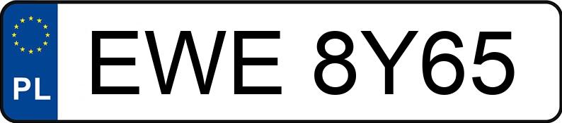 Numer rejestracyjny EWE 8Y65 posiada AUDI A6 - EWE8Y65