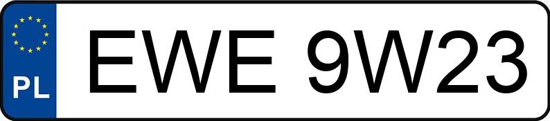Numer rejestracyjny EWE 9W23 posiada OPEL Astra III GTC 1.8 MR`04 E4 Enjoy Aut. - EWE9W23