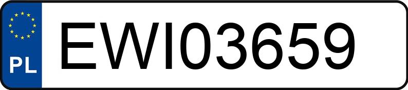 Numer rejestracyjny EWI 03659 posiada BMW 320I - EWI03659