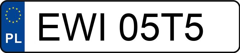 Numer rejestracyjny EWI 05T5 posiada MITSUBISHI ASX - EWI05T5