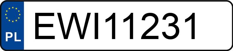 Numer rejestracyjny EWI 11231 posiada BMW 520 - EWI11231