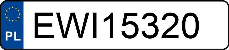 Numer rejestracyjny EWI 15320 posiada BMW 320D - EWI15320