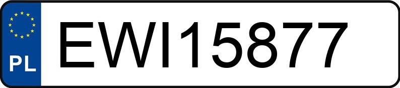 Numer rejestracyjny EWI 15877 posiada BMW 520I - EWI15877