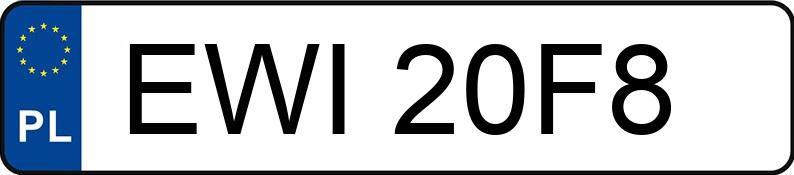 Numer rejestracyjny EWI 20F8 posiada RENAULT SCENIC - EWI20F8 Numer rejestracyjny EWI 20F8 posiada RENAULT SCENIC - EWI20F8