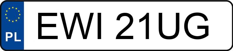 Numer rejestracyjny EWI21UG posiada BMW 318i Kat. E36 318i Kat. E36