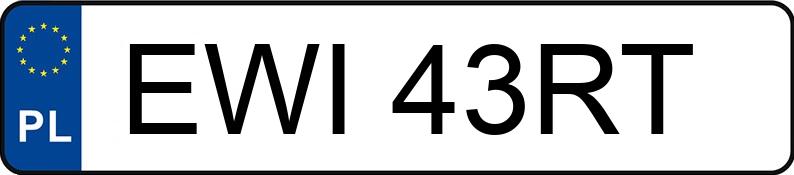 Numer rejestracyjny EWI 43RT posiada VOLKSWAGEN PASSAT 1.8 I KAT - EWI43RT
