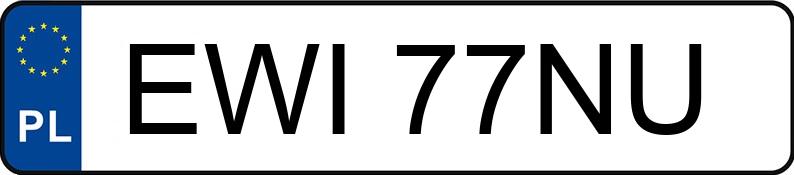 Numer rejestracyjny EWI77NU posiada BMW 525i 24V Kat. E34 525i 24V Kat. E34