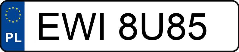 Numer rejestracyjny EWI 8U85 posiada MAZDA 323F 1.5 Kat. MR`98 Exclusive - EWI8U85