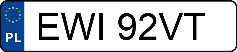 Numer rejestracyjny EWI 92VT posiada VOLKSWAGEN GOLF 1.9TDI KOMBI - EWI92VT