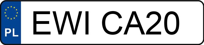 Numer rejestracyjny EWI CA20 posiada MERCEDES-BENZ C 200 CDI - EWICA20