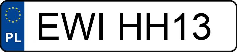 Numer rejestracyjny EWI HH13 posiada RENAULT MEGANE SCENIC - EWIHH13