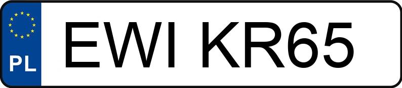 Numer rejestracyjny EWI KR65 posiada AUDI A6 - EWIKR65