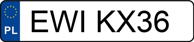 Numer rejestracyjny EWI KX36 posiada BMW X1 - EWIKX36 Numer rejestracyjny EWI KX36 posiada BMW X1 - EWIKX36