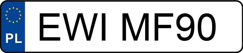 Numer rejestracyjny EWI MF90 posiada NISSAN NAVARA - EWIMF90