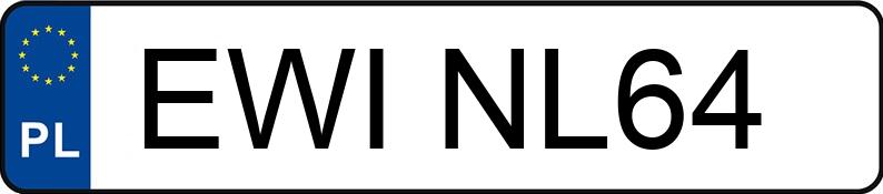 Numer rejestracyjny EWI NL64 posiada VOLKSWAGEN Passat B6 2.0 TDI-CR MR`05 E5 Highline 4MOTION - EWINL64