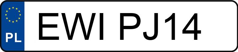 Numer rejestracyjny EWI PJ14 posiada SKODA Octavia II 1.9 TDI MR`04 E4 Mint - EWIPJ14