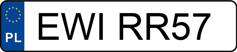 Numer rejestracyjny EWI RR57 posiada VOLKSWAGEN PASSAT - EWIRR57