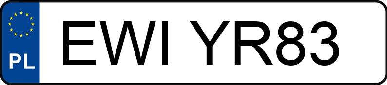 Numer rejestracyjny EWI YR83 posiada OPEL CORSA 1.2 - EWIYR83