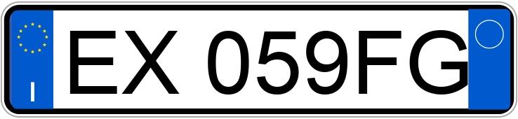 Numer rejestracyjny EX059FG posiada FIAT Punto 4a serie
