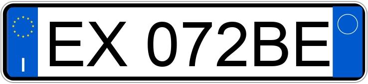 Numer rejestracyjny EX072BE posiada BMW 316D