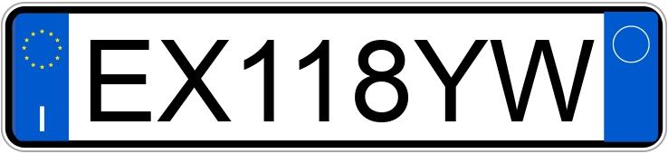 Numer rejestracyjny EX118YW posiada LANCIA Ypsilon 3a serie