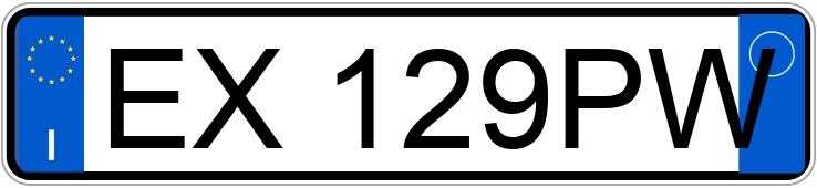 Numer rejestracyjny EX129PW posiada OPEL Corsa 4a serie