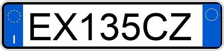 Numer rejestracyjny EX135CZ posiada FIAT Freemont