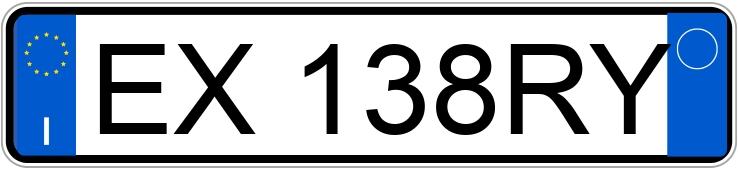 Numer rejestracyjny EX138RY posiada FIAT Panda 3a serie