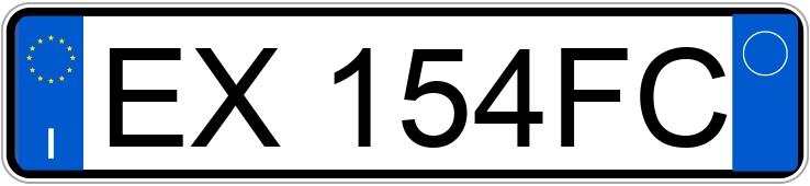 Numer rejestracyjny EX154FC posiada MINI Mini 4a serie