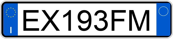 Numer rejestracyjny EX193FM posiada HYUNDAI i30 2a serie