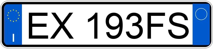 Numer rejestracyjny EX193FS posiada SMART fortwo 2a serie