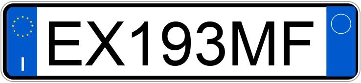 Numer rejestracyjny EX193MF posiada OPEL Corsa 4a serie