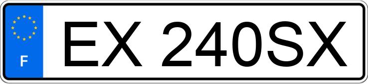 Numer rejestracyjny EX240SX posiada BMW M2 Numer rejestracyjny EX240SX posiada BMW M2