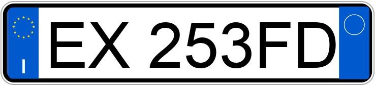 Numer rejestracyjny EX253FD posiada LANCIA Ypsilon 3a serie Numer rejestracyjny EX253FD posiada LANCIA Ypsilon 3a serie