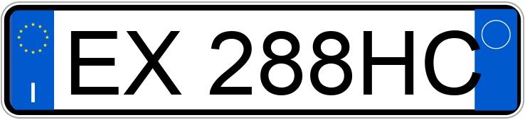 Numer rejestracyjny EX288HC posiada MAZDA Mazda3 3a serie