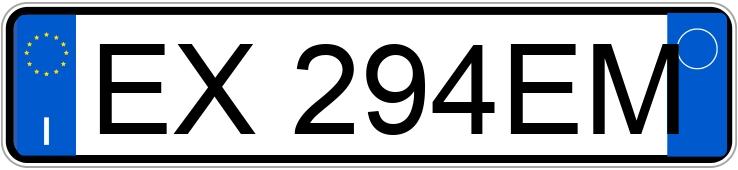 Numer rejestracyjny EX294EM posiada LANCIA Ypsilon 3a serie