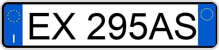 Numer rejestracyjny EX295AS posiada FIAT 500L