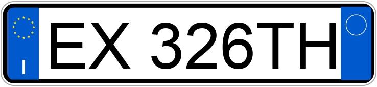 Numer rejestracyjny EX326TH posiada AUDI A1-S1