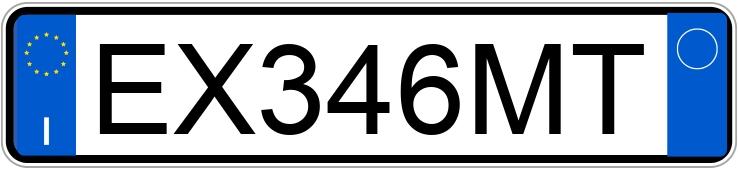 Numer rejestracyjny EX346MT posiada FIAT Panda 3a serie