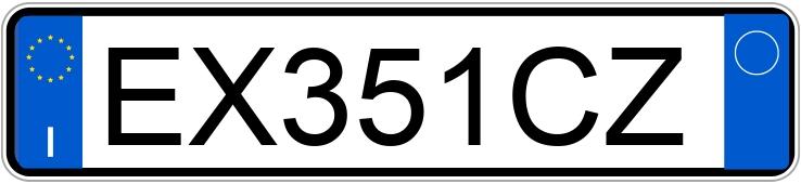 Numer rejestracyjny EX351CZ posiada FIAT Punto 4a serie