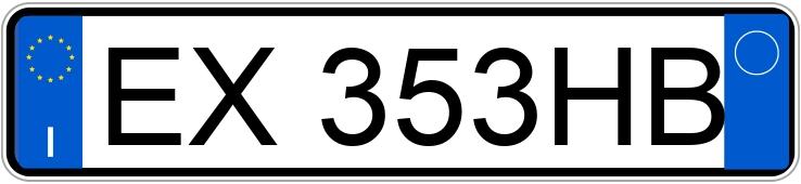 Numer rejestracyjny EX353HB posiada MERCEDES Classe A